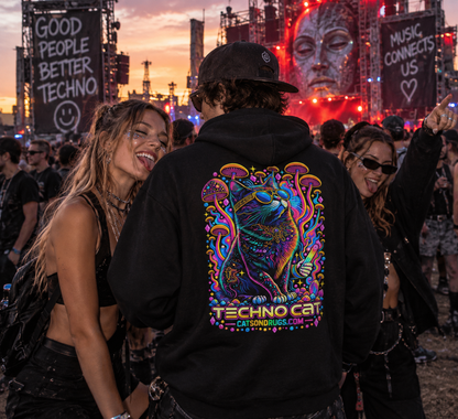 Techno Cat | Rave Hoodie