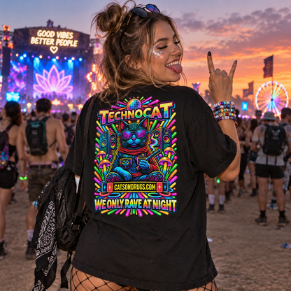 Rave T-Shirt | Techno Cat
