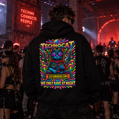 Techno Cat | Rave Hoodie