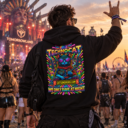 Techno Cat | Rave Hoodie