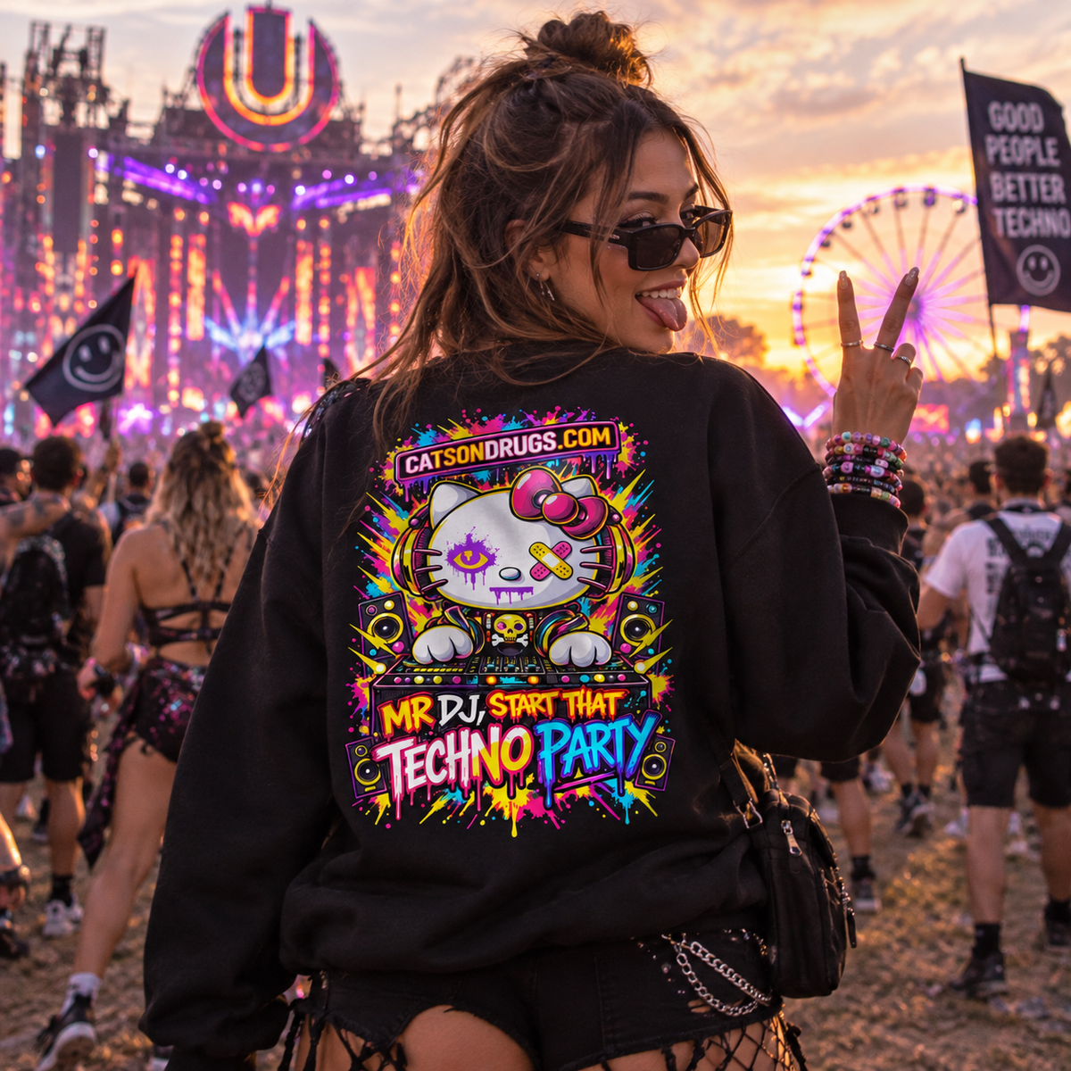 Techno Sweatshirt | Mr DJ