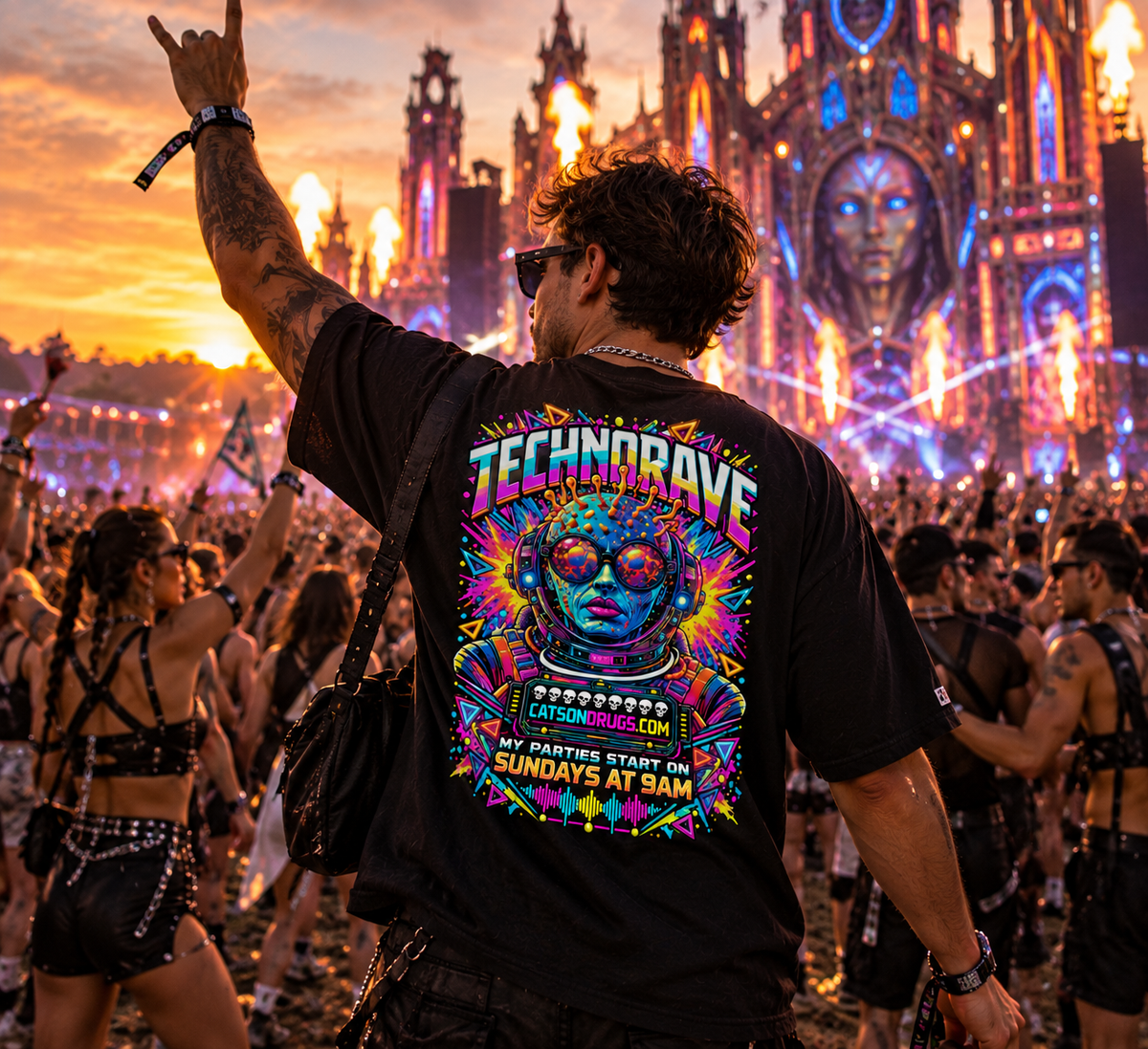 Rave T-Shirt | Technorave Organism