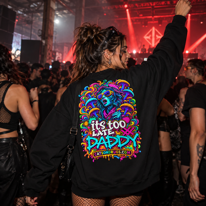 Acid Sweatshirt | It's too late Daddy