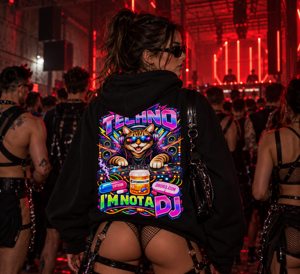 Underground Hoodie | I'm not a DJ Cat