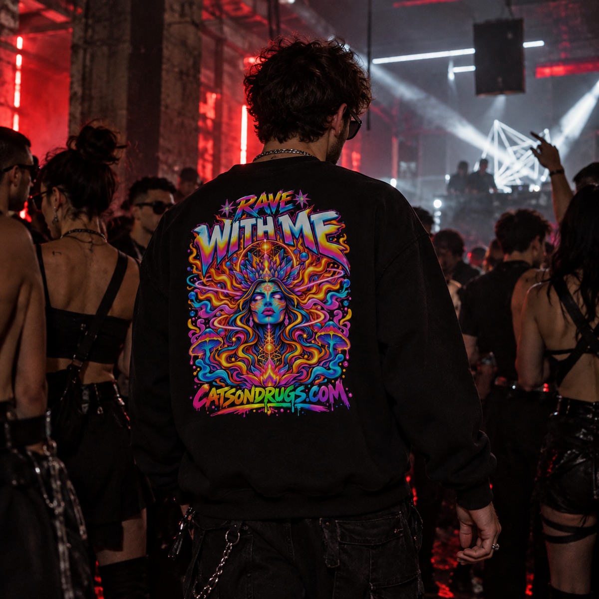 Techno Sweatshirt | Rave with me