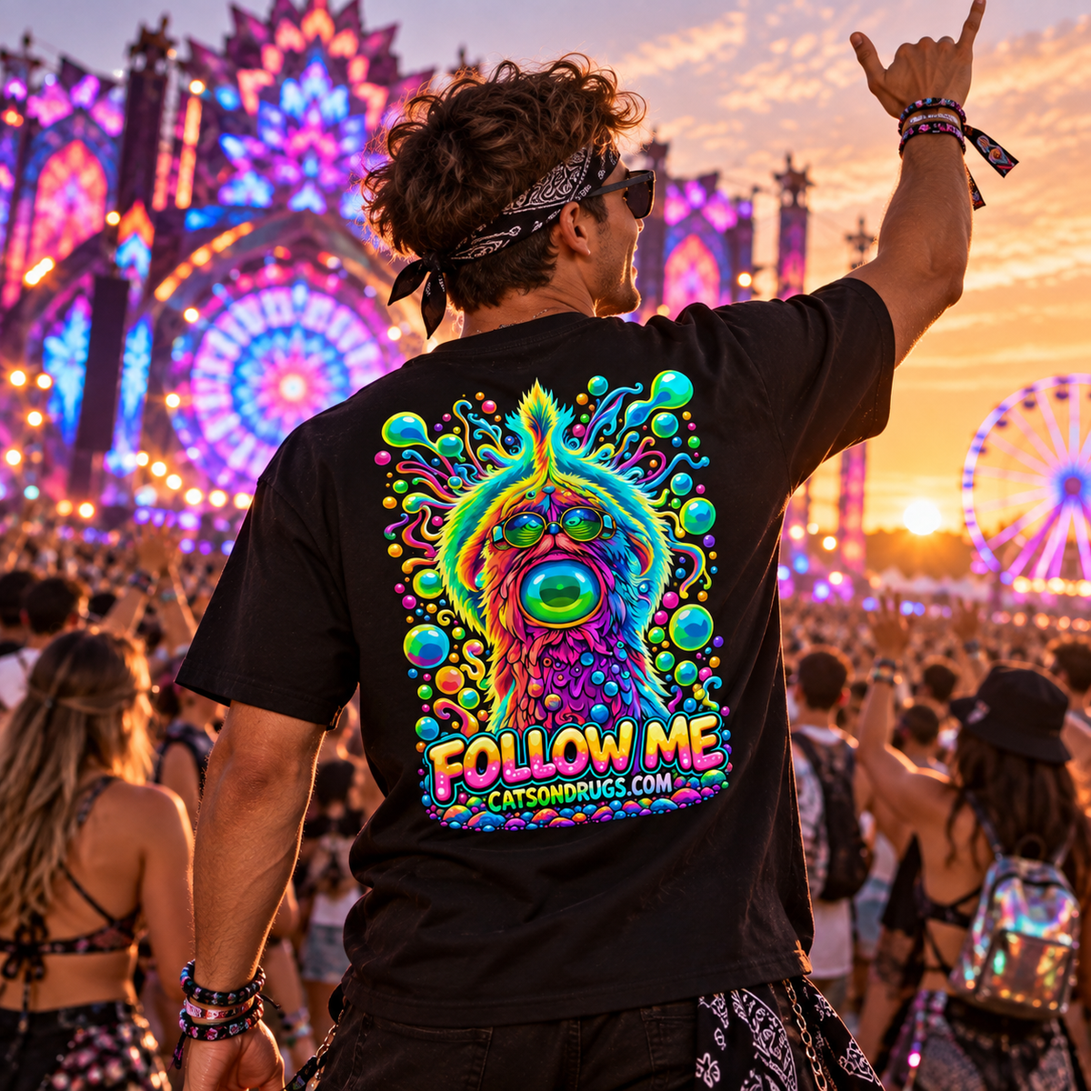 Techno T-Shirt | Follow Me Organism