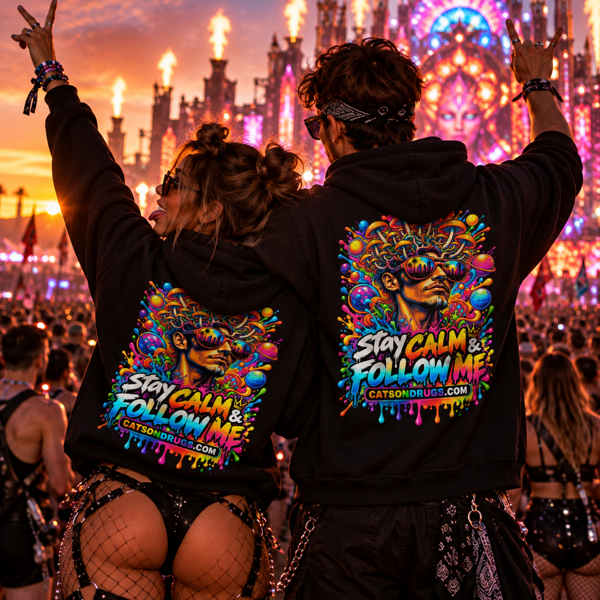 Rave Hoodie | Follow Me Organism