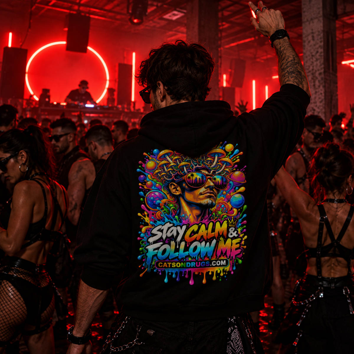 Rave Hoodie | Follow Me Organism
