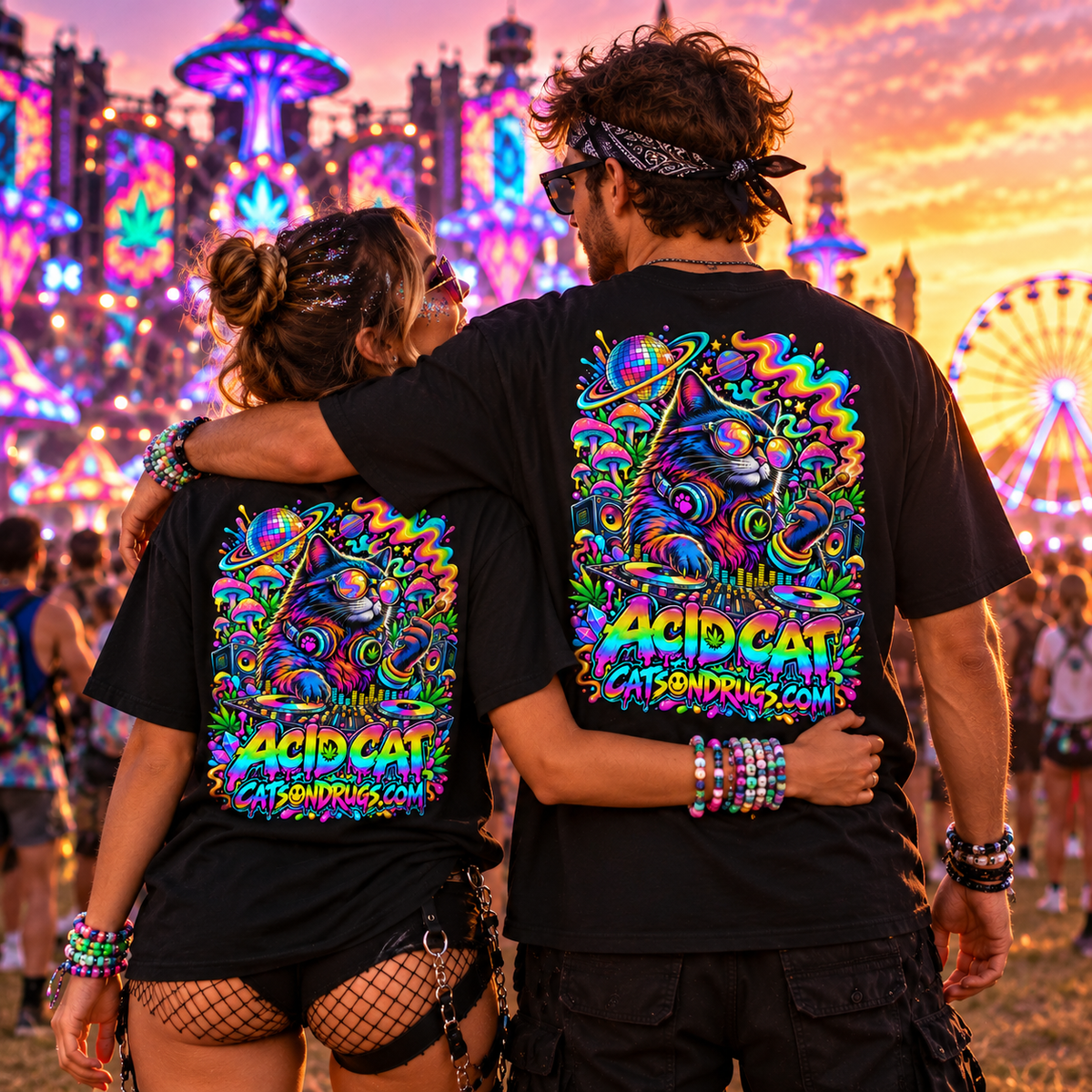 Acid Cat | Rave T-Shirt