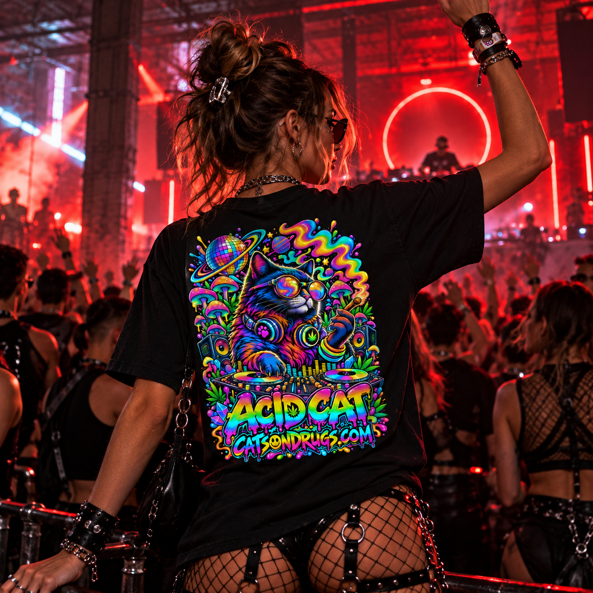Acid Cat | Rave T-Shirt