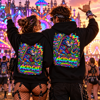 Acid Hoodie | Psychedelic Acid Cat