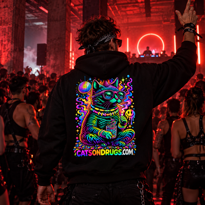 Acid Hoodie | Psychedelic Acid Cat
