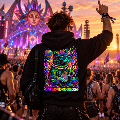 Acid Hoodie | Psychedelic Acid Cat