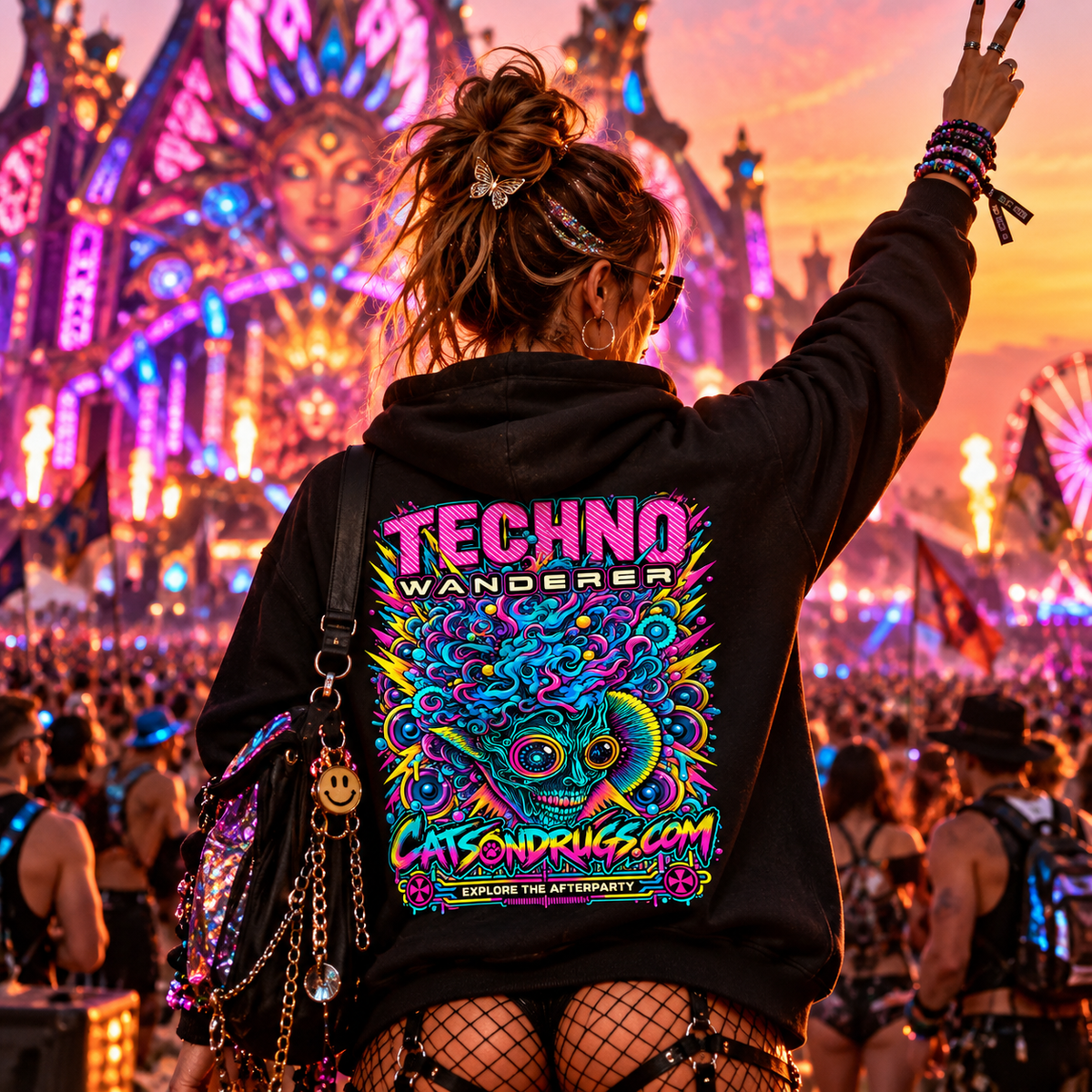 Techno Hoodie | Techno Wanderer