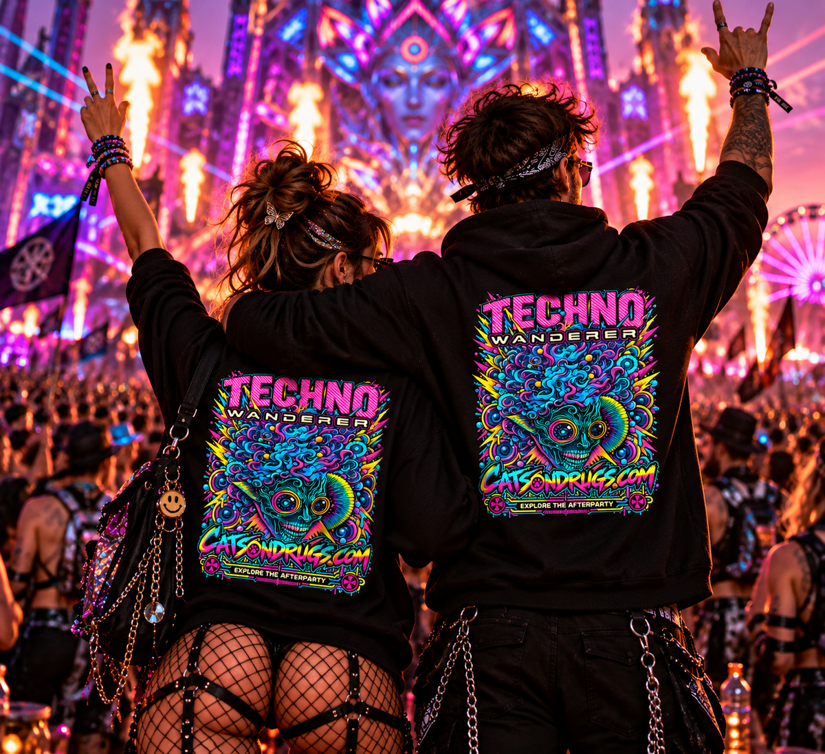 Techno Hoodie | Techno Wanderer