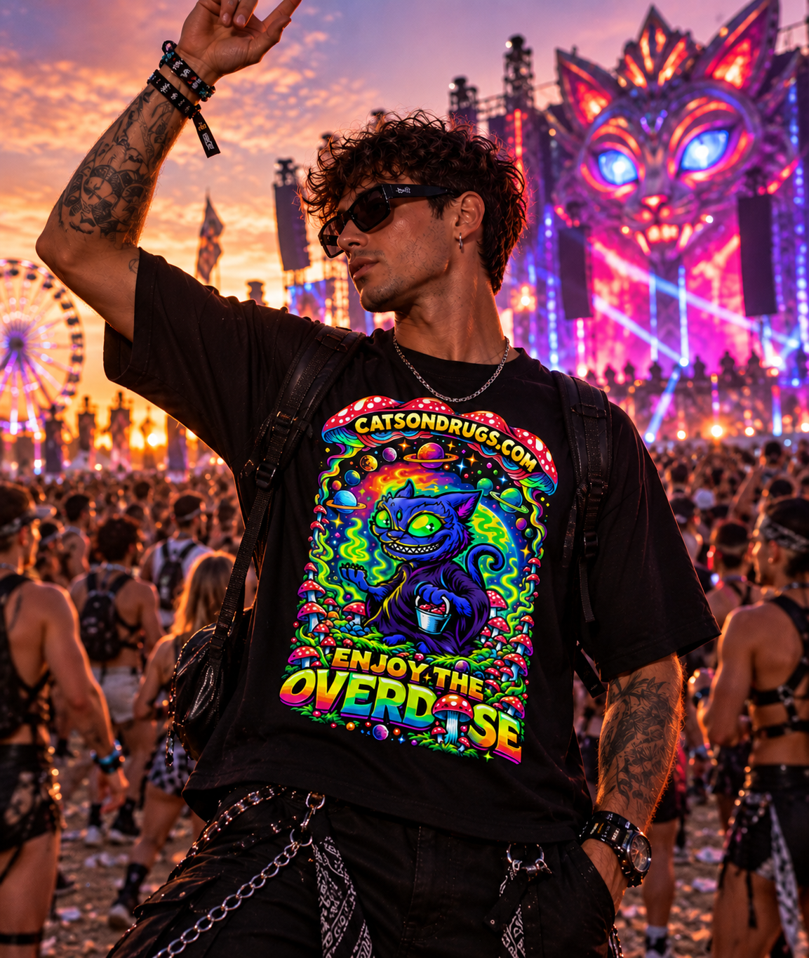 Psychedelic T-Shirt | Enjoy the Overdose