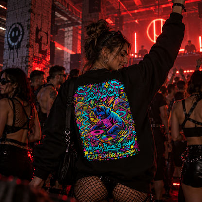 EDM Sweatshirt | Techno Cat