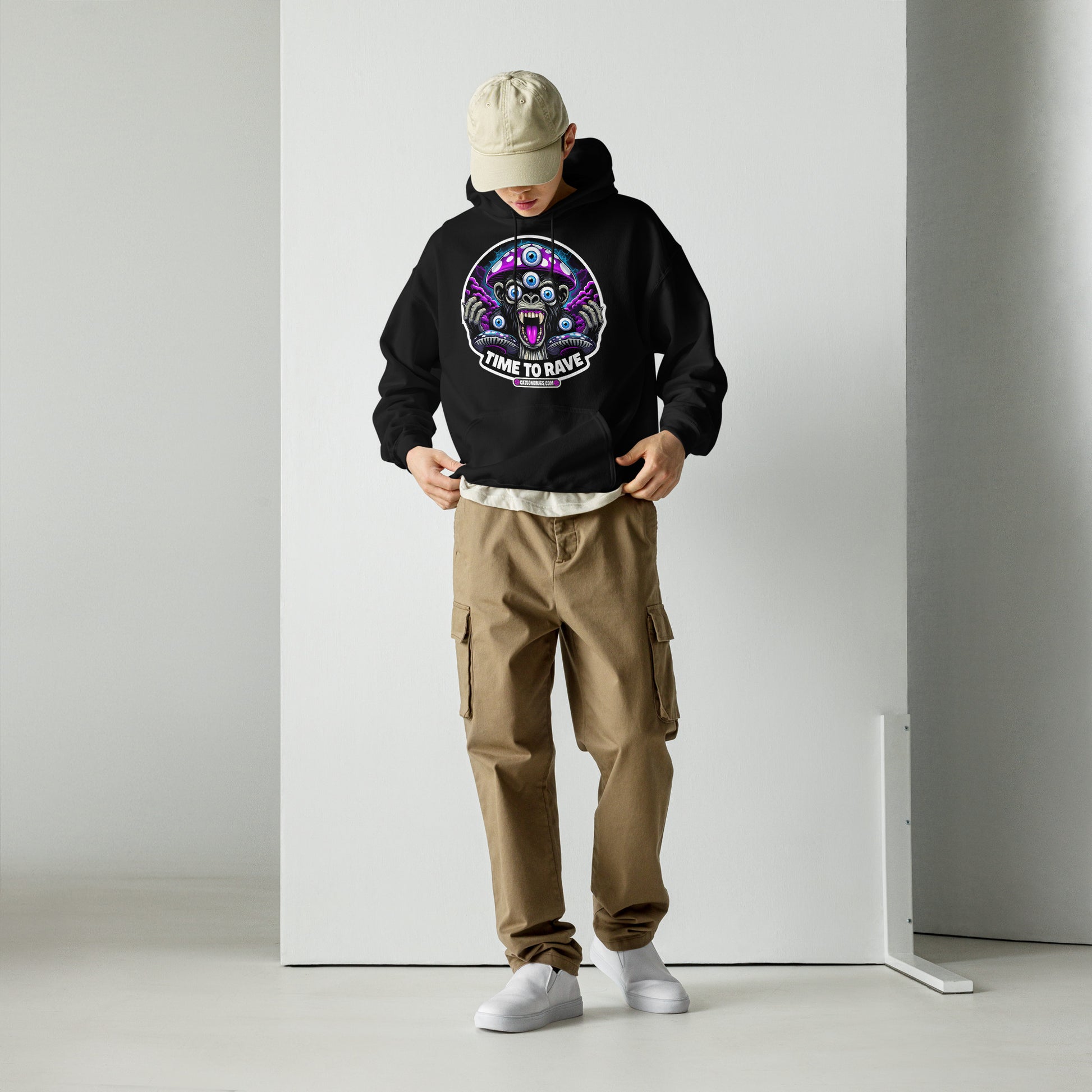 Colorful Acid Outfit hoodie for festival fashion