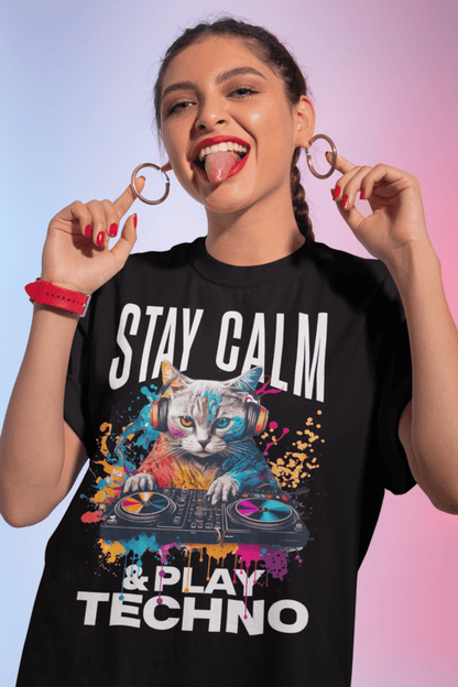 Comfortable EDM party outfit cotton t-shirt for raves
