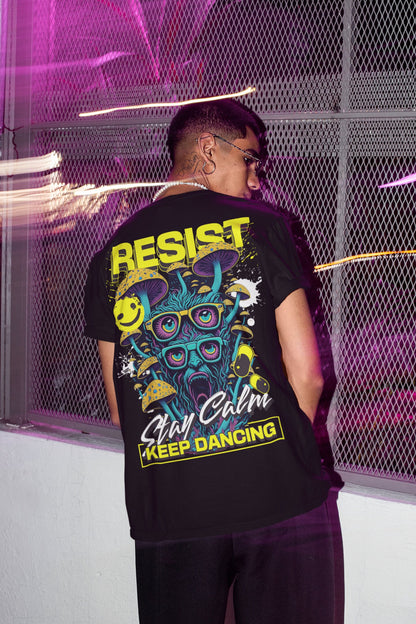 Cooles Unisex Rave-Shirt Stay Calm – angesagte Fashion für die Techno Szene