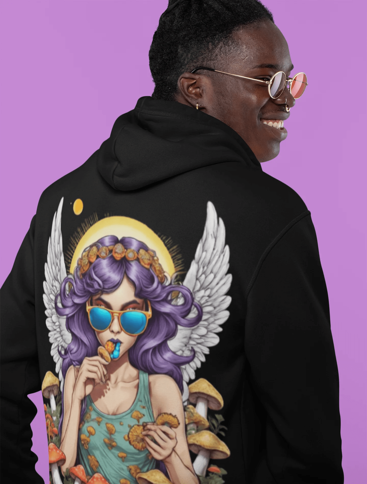 Cyberpunk Clothing Hoodie for men from catsondrugs.com