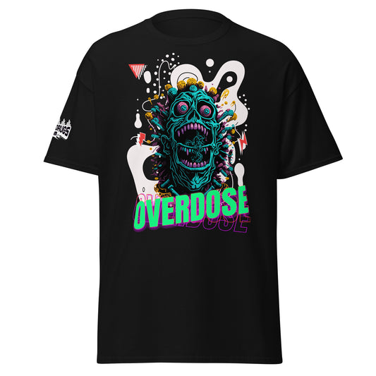 DJ Tee Techno Overdose Organism graphic t-shirt front view
