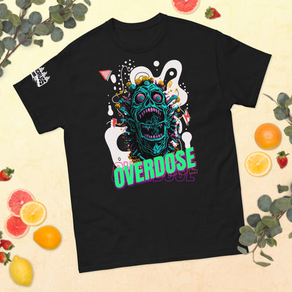 DJ graphic T-shirt folded flat product display