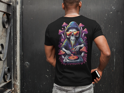 Festival-T-Shirt mit DJ-Grafik – stilvolle Mode für Techno Liebhaber