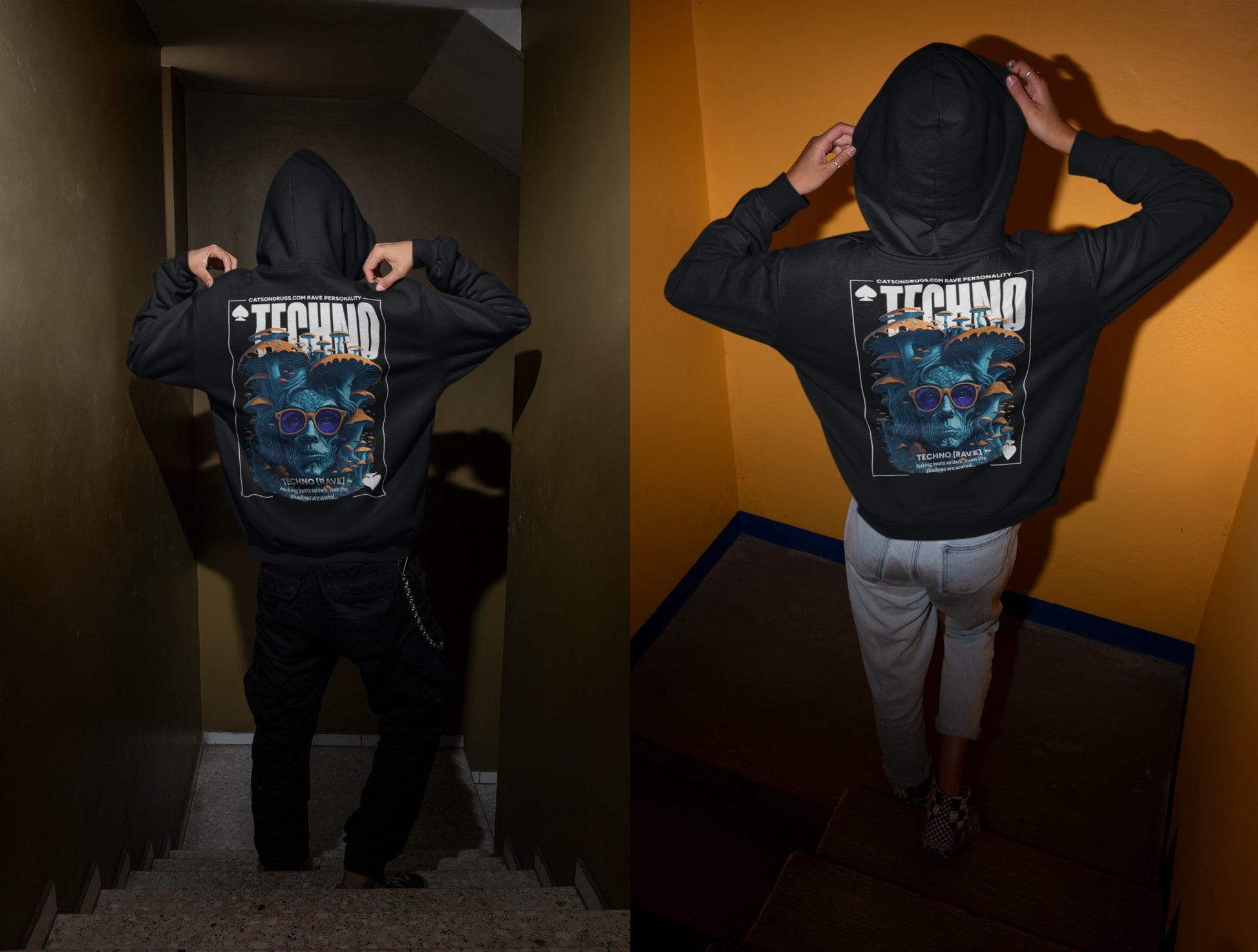 Festival Rave Hoodie from Catsondrugs.com