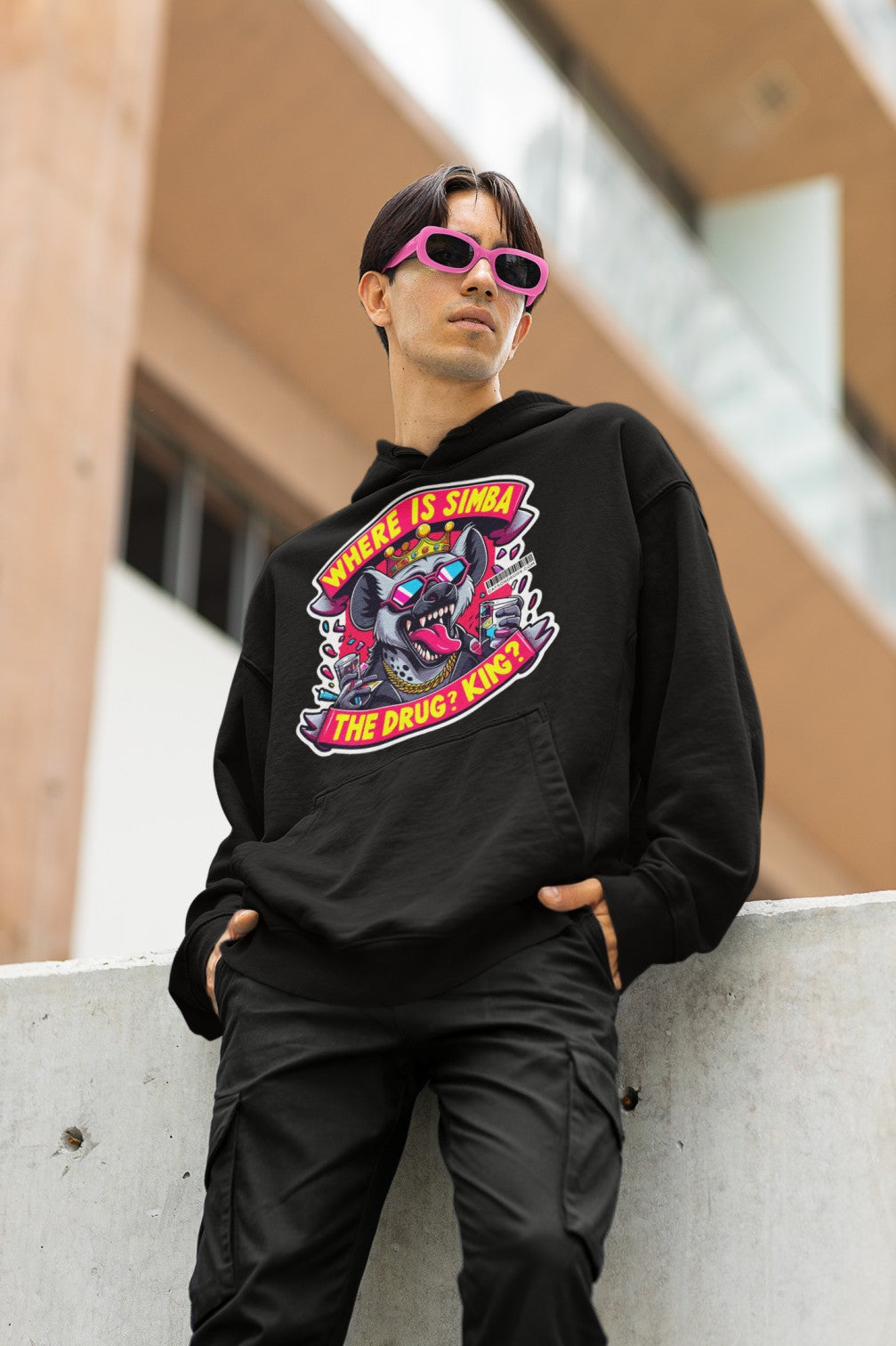 Festival Wear Where Is Simba in neon lighting