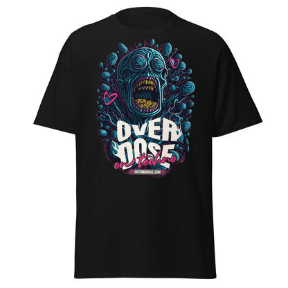 Festival tee with psychedelic graphic design
