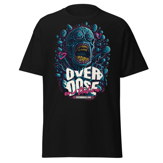 Festival tee with psychedelic graphic design