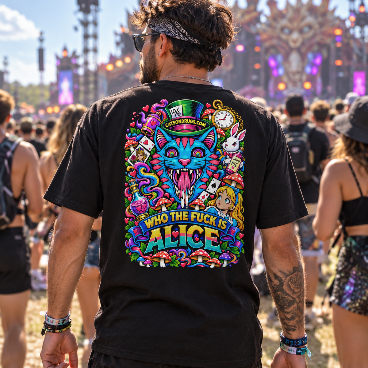 Psychedelic T-Shirt | Who the Fuck is Alice