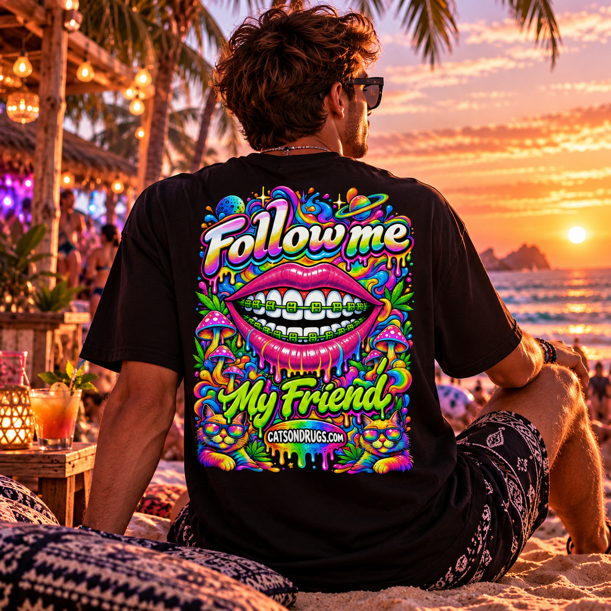 Psychedelic T-Shirt | Follow Me Organism