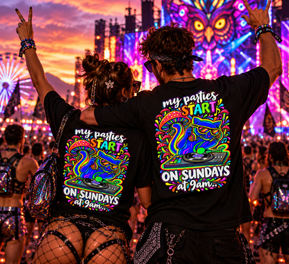 Techno T-Shirt | Sunday Techno Cat
