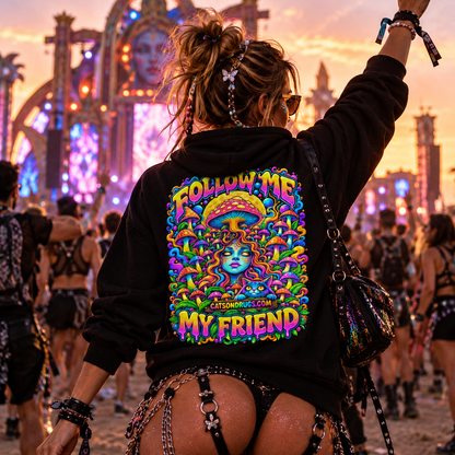 Psychedelic Hoodie | Follow Me My Friend