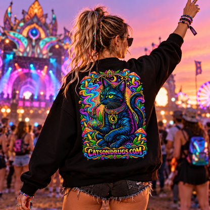 Psychedelic Sweatshirt | Shisha Cat