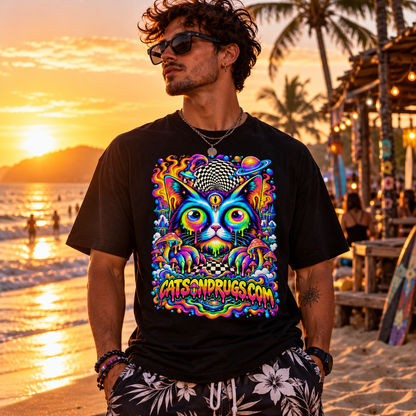 Psychedelic T-Shirt | Magic Cat Food