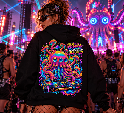 Trippy Hoodie | Rave Octopus