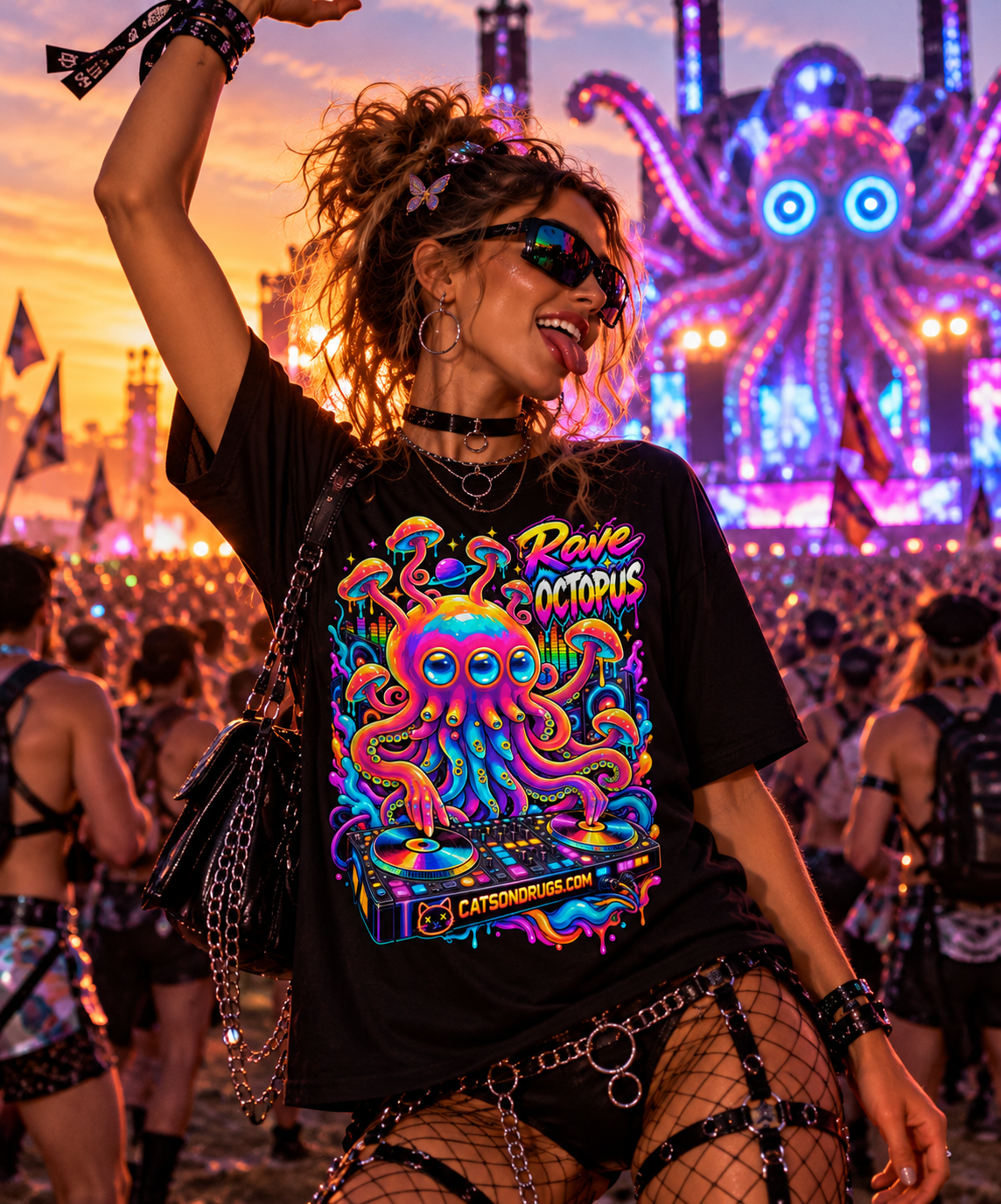 EDM T-Shirt | Rave Octopus