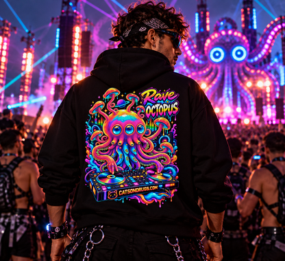 Trippy Hoodie | Rave Octopus