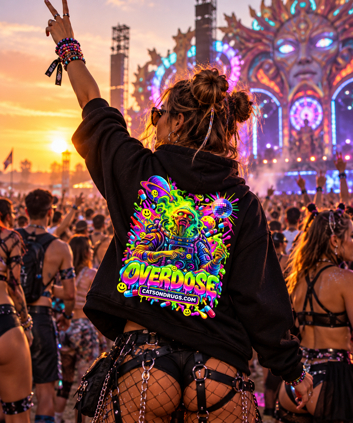 Acid Hoodie | Overdose Organism