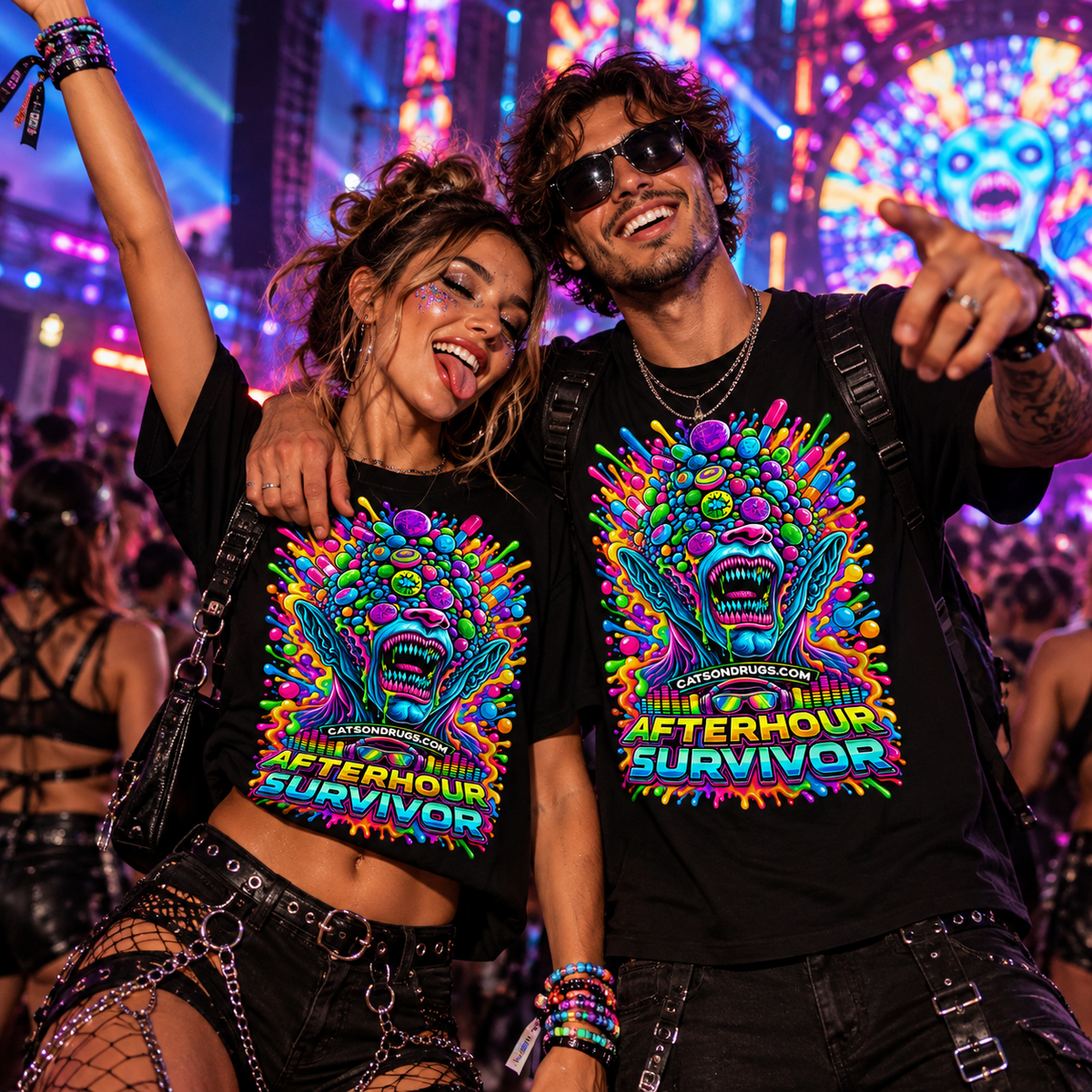 EDM T-Shirt | Afterhour Survivor | Ecstasy Edition