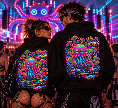 Trippy Hoodie | Rave Octopus