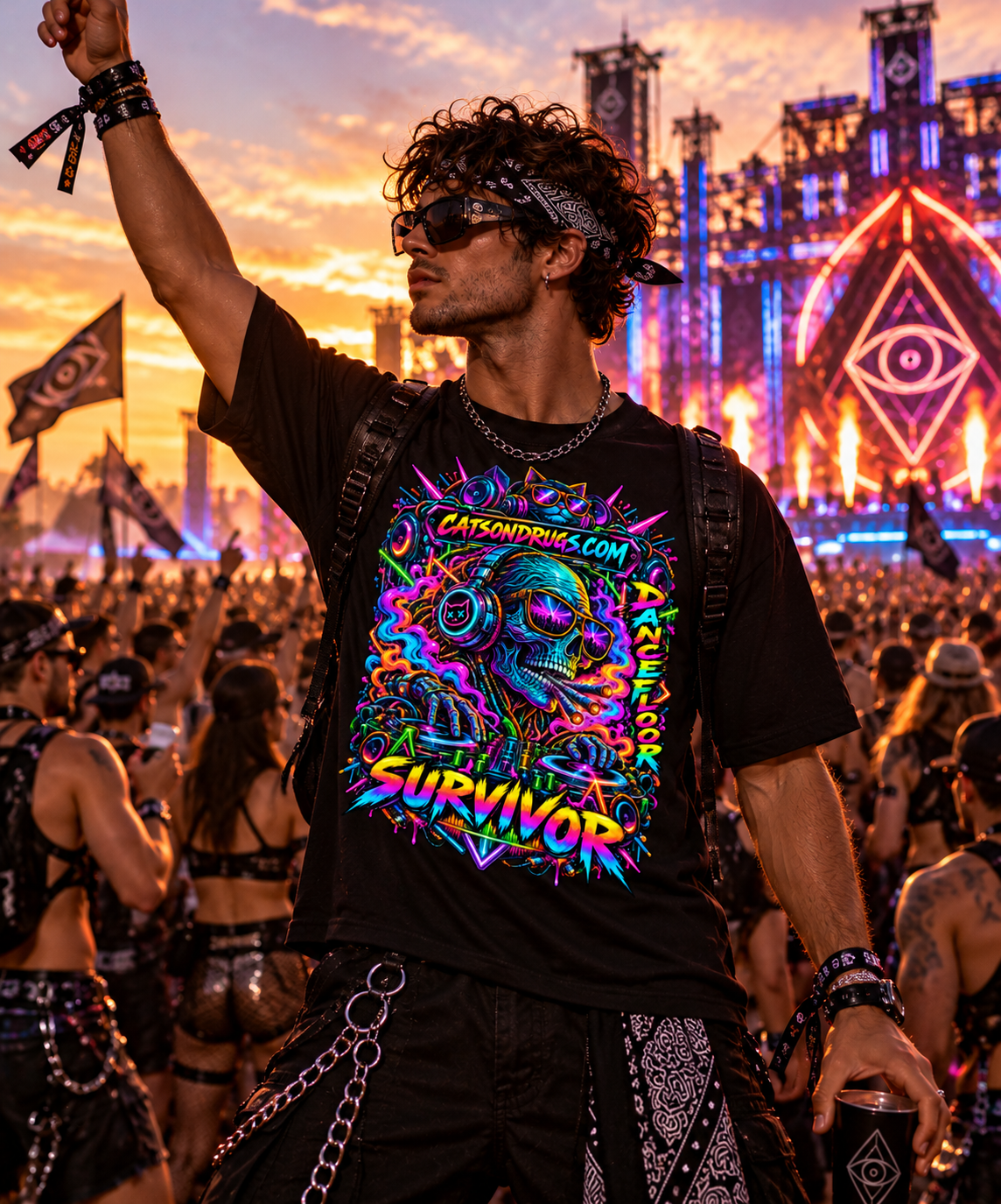 Dancefloor Survivor | Psychedelic T-Shirt | Ecstasy Edition