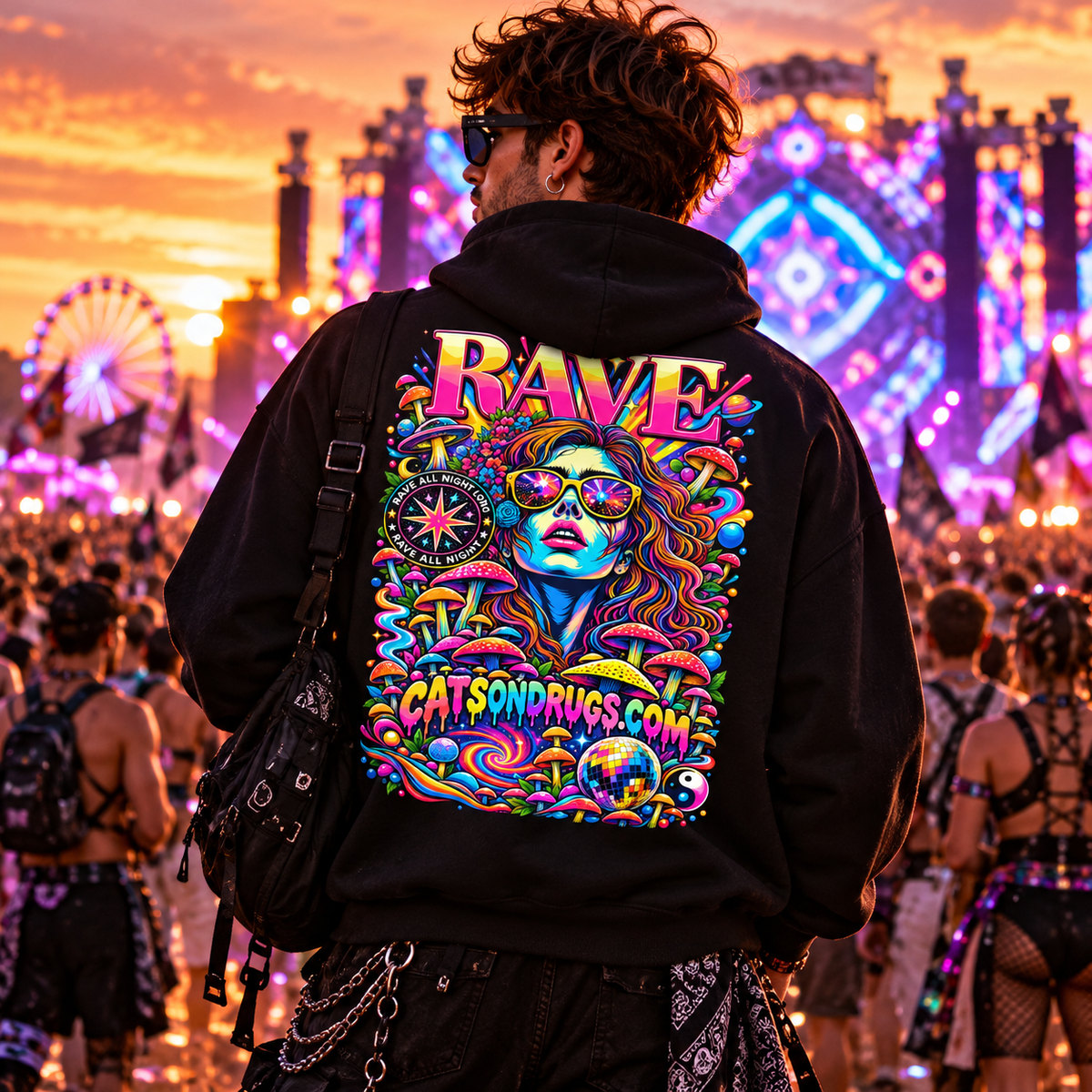 Rave Cover Girl | EDM Hoodie