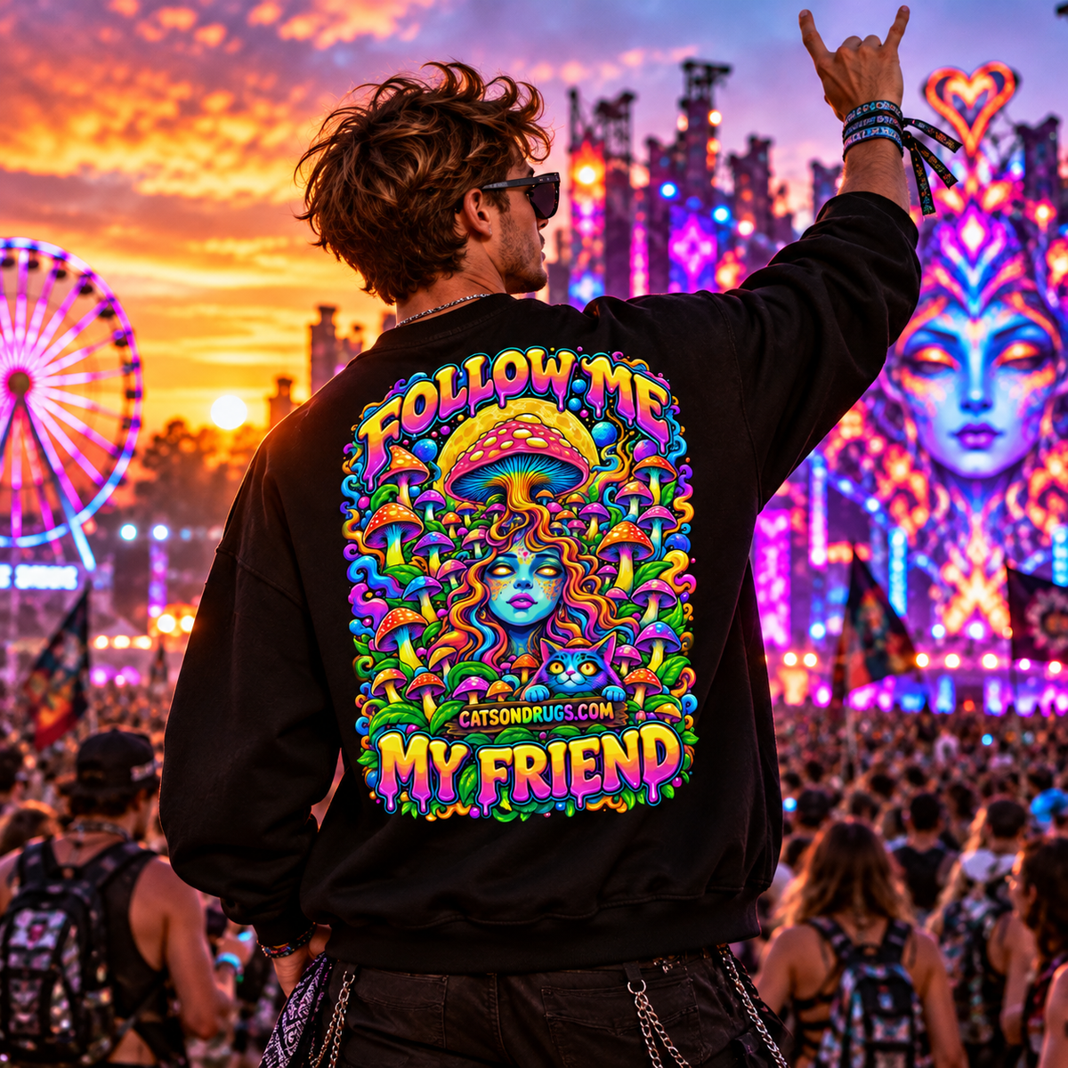Psychedelic Sweatshirt | Follow Me