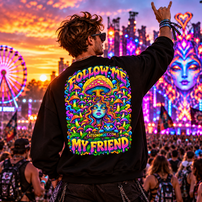 Psychedelic Sweatshirt | Follow Me