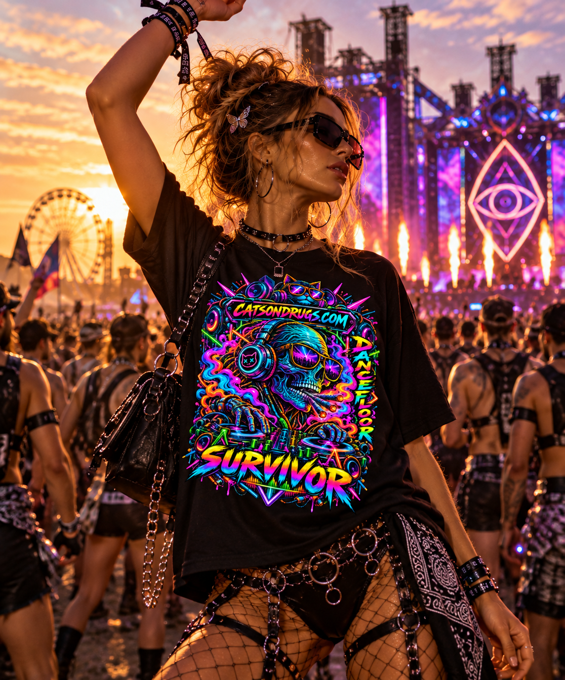 Dancefloor Survivor | Psychedelic T-Shirt | Ecstasy Edition