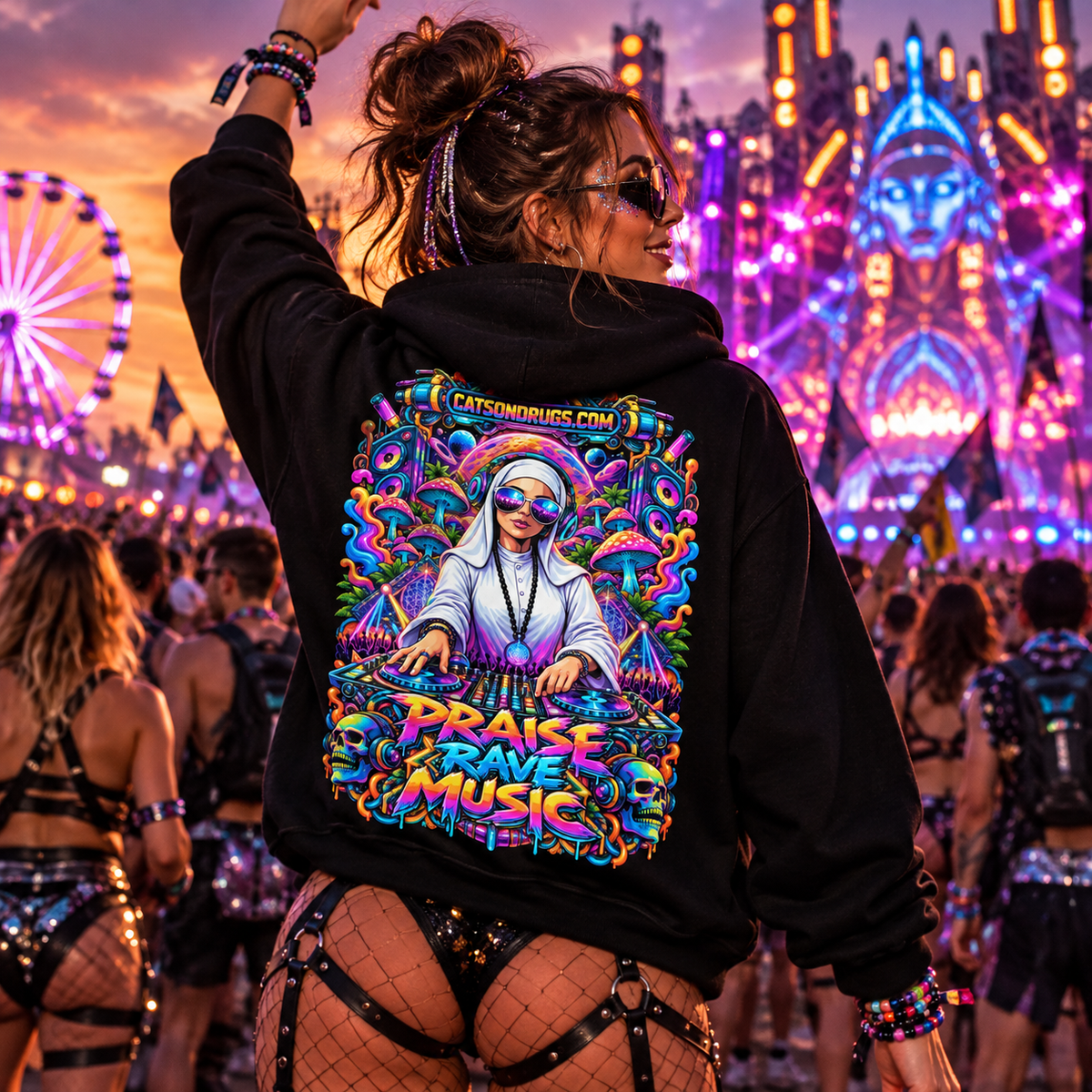 Techno Hoodie | Praise Rave Music
